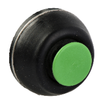 XACB9213 - booted head for pushbutton XAC-B - green - 16 mm -25..+70 °C, Schneider Electric