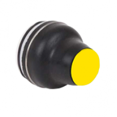 XACB9215 - booted head for pushbutton XAC-B - yellow - 16 mm -25..+70 °C, Schneider Electric