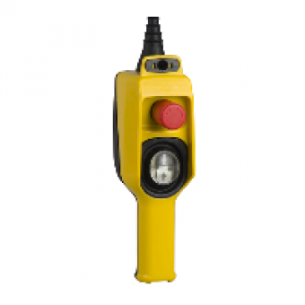 XACD22A0101 - pendant station XAC-D - 1 rocker lever 1 Emergency stop, Schneider Electric