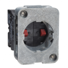 XACS411 - spring return contact block - 1 NO - front mounting 30 or 40 mm centres, Schneider Electric
