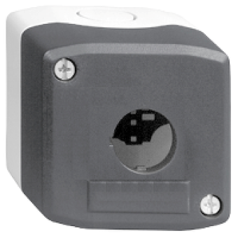 XALD01 - dark grey empty enclosure lid - 1 cut-out, Schneider Electric XALD01 - dark grey empty enclosure lid - 1 cut-out, Schneider Electric