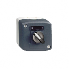 XALD134 - dark grey station - 1 selector switch Ø22 standard handle 1NO, Schneider Electric
