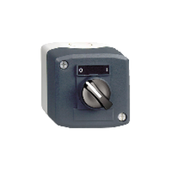 XALD134 - dark grey station - 1 selector switch Ø22 standard handle 1NO, Schneider Electric