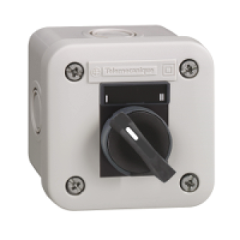 XALE1341 - control station XAL-E - selector switch 2 positions - white - 1 NO - O-I, Schneider Electric