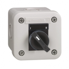 XALE1345 - control station XAL-E - selector switch 2 positions - white - 1 NO + 1 NC - O-I, Schneider Electric
