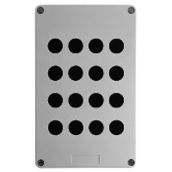 XAPA4116 - empty control station - XAP-A - plastic - 16 openings in 4 columns, Schneider Electric
