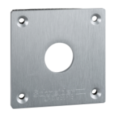 XAPE301 - drilled front plate - XAP-E - metal - 1 opening, Schneider Electric