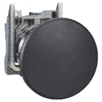 XB4BC21EX - black pushbutton Ø 22 - mushroom head Ø 40 - 1 NO - ATEX, Schneider Electric