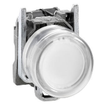 XB4BP183B5EX - white illuminated pushbutton - Ø 22 - 24 V - ATEX, Schneider Electric
