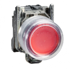 XB4BP483G5EX - red illuminated pushbutton - Ø 22 - 48..120 V - ATEX, Schneider Electric
