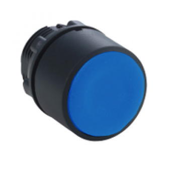 XB5AA861 - blue flush reset pushbutton Ø22 unmarked for 17...120 mm actuation distance, Schneider Electric