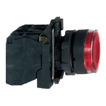 XB5AW34B5 - red flush complete illum pushbutton Ø22 spring return 1NO+1NC 24V, Schneider Electric XB5AW34B5 - red flush complete illum pushbutton Ø22 spring return 1NO+1NC 24V, Schneider Electric