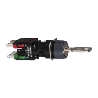 XB6AGC5B - black complete selector switch Ø16 2-position stay put 1NO+1NC Ronis 200, Schneider Electric