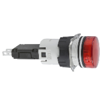 XB6AV4BB - red complete pilot light Ø16 with integral LED 12...24V, Schneider Electric