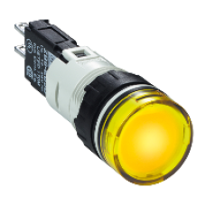 XB6AV5BB - yellow complete pilot light Ø16 with integral LED 12...24V, Schneider Electric