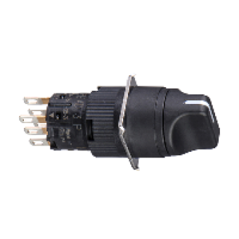 XB6EAD222P - round black selector switch Ø16-projecting handle 2 positions-2CO, Schneider Electric XB6EAD222P - round black selector switch Ø16-projecting handle 2 positions-2CO, Schneider Electric