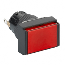 XB6EDV4BP - rectangular pilot light Ø 16 - IP 65 - red - integral LED - 24 V - connector, Schneider Electric XB6EDV4BP - rectangular pilot light Ø 16 - IP 65 - red - integral LED - 24 V - connector, Schneider Electric