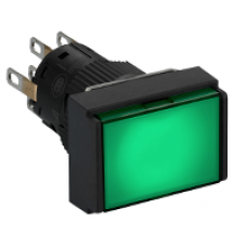 XB6EDW3B2P - rectangular green illuminated pushbutton Ø16-flush spring return-24 V-2CO, Schneider Electric XB6EDW3B2P - rectangular green illuminated pushbutton Ø16-flush spring return-24 V-2CO, Schneider Electric