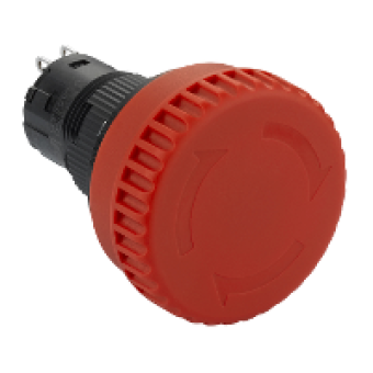 XB6ETN521P - Ø16mm Emergency stop non-illuminated Ø32mm head turn/pull to release 2NC, Schneider Electric