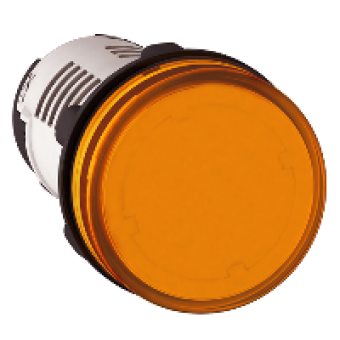 XB7EV08GP - round pilot light Ø 22 - orange - integral LED - 120 V - screw clamp terminals, Schneider Electric XB7EV08GP - round pilot light Ø 22 - orange - integral LED - 120 V - screw clamp terminals, Schneider Electric