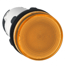 XB7EV68P - round pilot light Ø 22 - orange - BA 9s base - <= 250 V - screw clamp terminals, Schneider Electric