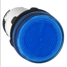 XB7EV76P - round pilot light Ø 22 - blue - bulb BA 9s - 230 V - screw clamp terminals, Schneider Electric