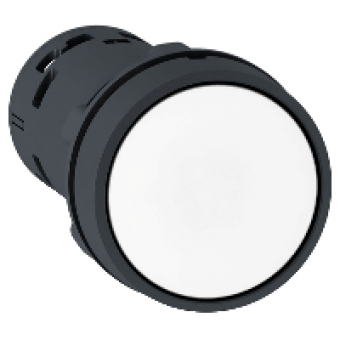 XB7NA15 - PB - Spring Rtn white - NO+NC, Schneider Electric
