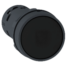 XB7NA21 - PB - Spring Rtn black - 1NO, Schneider Electric
