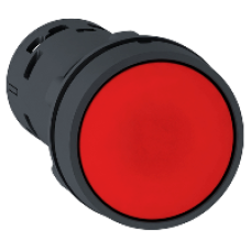 XB7NA45 - PB - Spring Rtn red - NO+NC, Schneider Electric