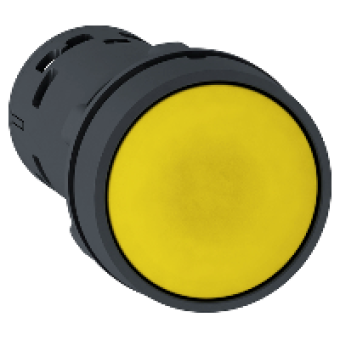 XB7NA81 - PB - Spring Rtn yellow - 1NO, Schneider Electric