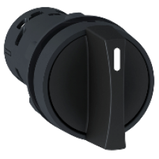 XB7ND33 - selector switch - Ø 22 - black - standard handle - 3 positions - 2 NO, Schneider Electric