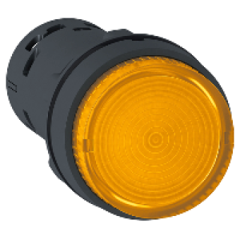 XB7NJ05G1 - ILLUM. P.B - LED - Latch -1NO - Orange - 120v, Schneider Electric