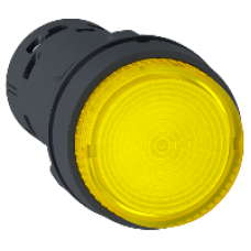XB7NJ08G1 - ILLUM. P.B - LED - Latch -1NO - Yellow - 120v, Schneider Electric