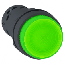 XB7NW3361 - ILLUM. P.B - Bulb - Spring Rtn -1NO - Green - 230v, Schneider Electric