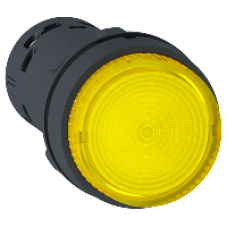XB7NW38B1 - ILLUM. P.B - LED - Spring Rtn -1NO - Yellow - 24v, Schneider Electric