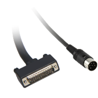 XBTZ968 - Uni-Telway/Modbus serial link - L = 2.5 m - 1 male mini DIN + 1 male SUB-D 25, Schneider Electric