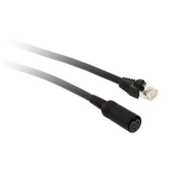 XBTZ9780 - Uni-Telway/Modbus serial link - L = 2.5 m - 1 female mini DIN + 1 RJ45, Schneider Electric XBTZ9780 - Uni-Telway/Modbus serial link - L = 2.5 m - 1 female mini DIN + 1 RJ45, Schneider Electric