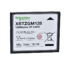 XBTZGM128 - Compact Flash memory card 128 MB - for advanced and embedded panel, Schneider Electric