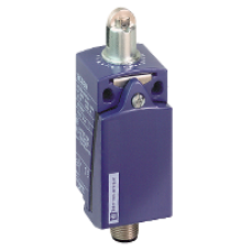 XCKD2102M12 - limit switch XCKD - steel roller plunger - 1NC+1NO - snap - M12, Schneider Electric
