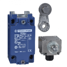 XCKJ10513H29 - limit switch XCKJ - steel roller lever - 1NC+1NO - snap action - M20, Schneider Electric