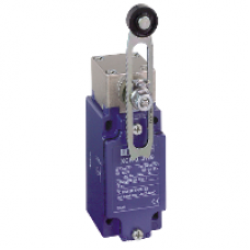 XCKJ50541 - limit switch XCKJ - th.plastic roller lever var. length - 1NC+1NO - slow - Pg13, Schneider Electric