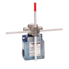 XCKMR54D1H29 - limit switch XCKMR - stay put crossed rods lever 6mm - 2x(2 NC) - slow - M20, Schneider Electric