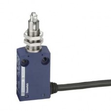 XCMN21F3L1 - limit switch XCMN - M12 steel roller plunger - 1NC+1NO - snap - 1 m, Schneider Electric