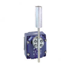 XCRT115 - limit switch XCRT - metal enclosure zinc plated steel roller with lever - 2C/O, Schneider Electric