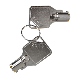 XCSZ25 - keys for interlock forced opening device - for metal switch, Schneider Electric