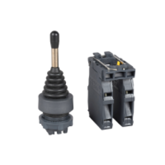 XD5PA24 - joystick controller Ø22 4-direction spring return 1NO per direction, Schneider Electric
