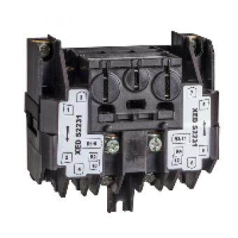 XEDS3121 - spring return contact block - 2-pole - front mounting, Schneider Electric