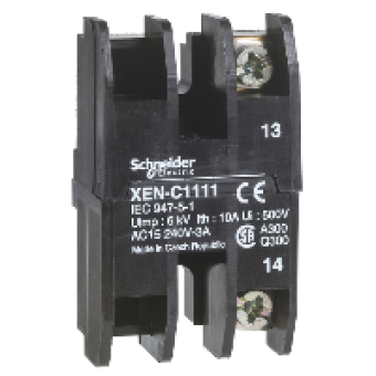 XENC1111 - PENDANT STATION CONTACT 240VAC 3A XAC, Schneider Electric