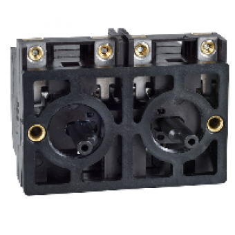 XESD1291 - spring return contact block - 2 NO+ 1 OC - front mounting 40 mm centres, Schneider Electric