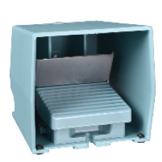 XPEM529 - single foot switch - IP66 - with cover - metallic - blue - 2 NC + 2 NO, Schneider Electric XPEM529 - single foot switch - IP66 - with cover - metallic - blue - 2 NC + 2 NO, Schneider Electric
